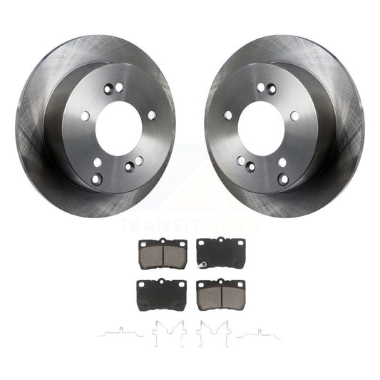 Disc Brake Rotors And Ceramic Pads Rear Kit For Lexus IS250
