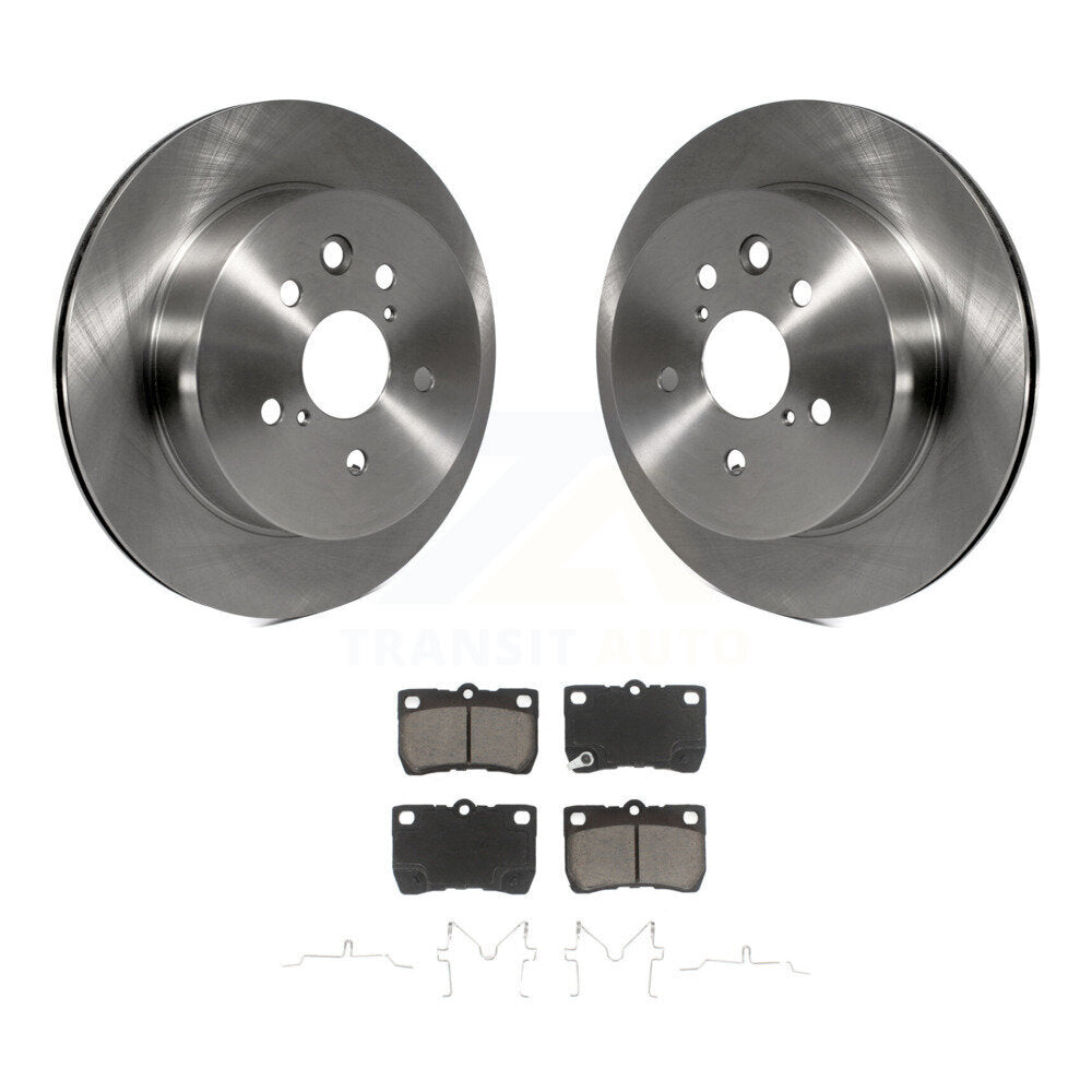 Brake Rotors Ceramic Pad Rear Kit For Lexus IS250 IS350 GS350 GS300 GS450h GS430