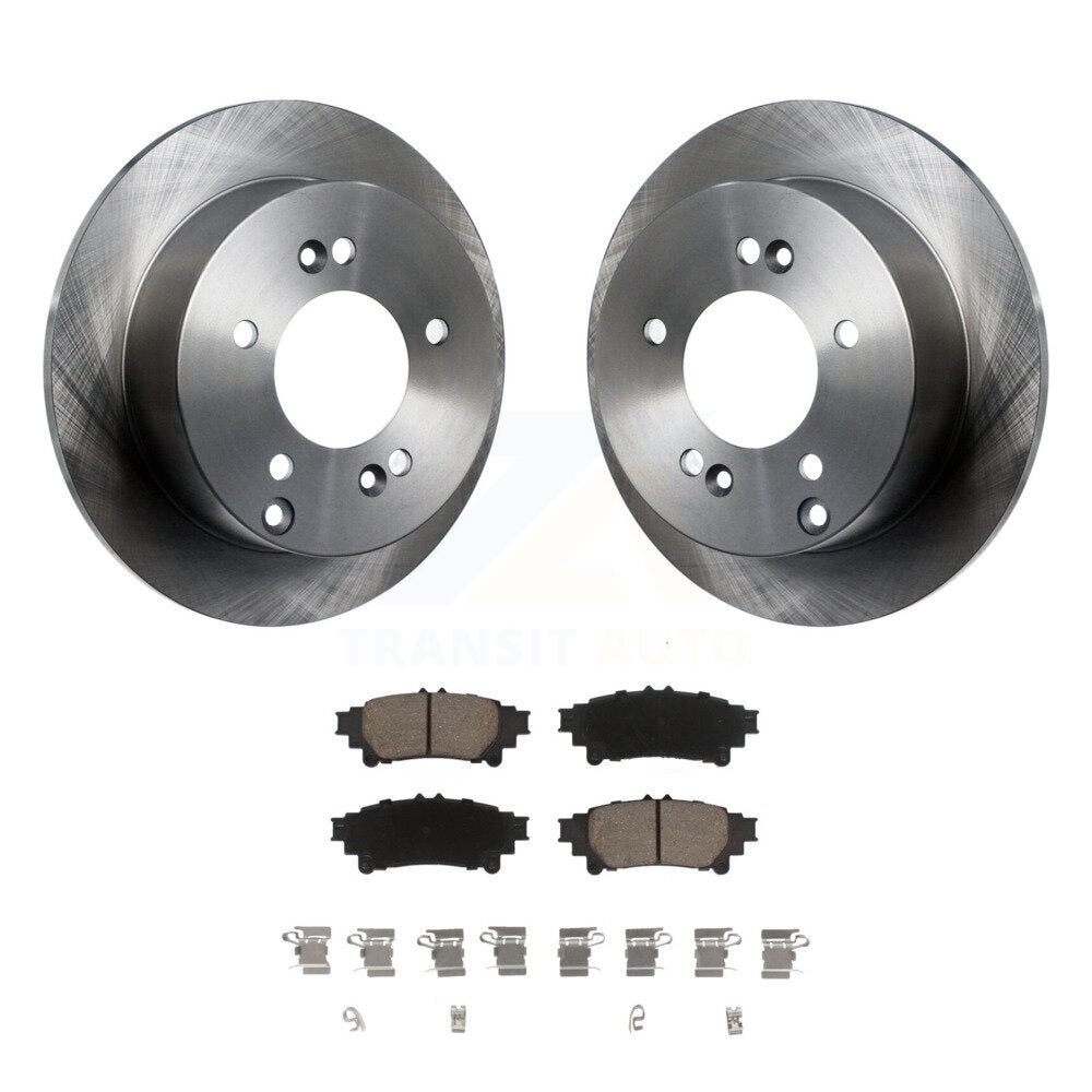 Disc Brake Rotors And Ceramic Pads Rear Kit For Lexus IS250