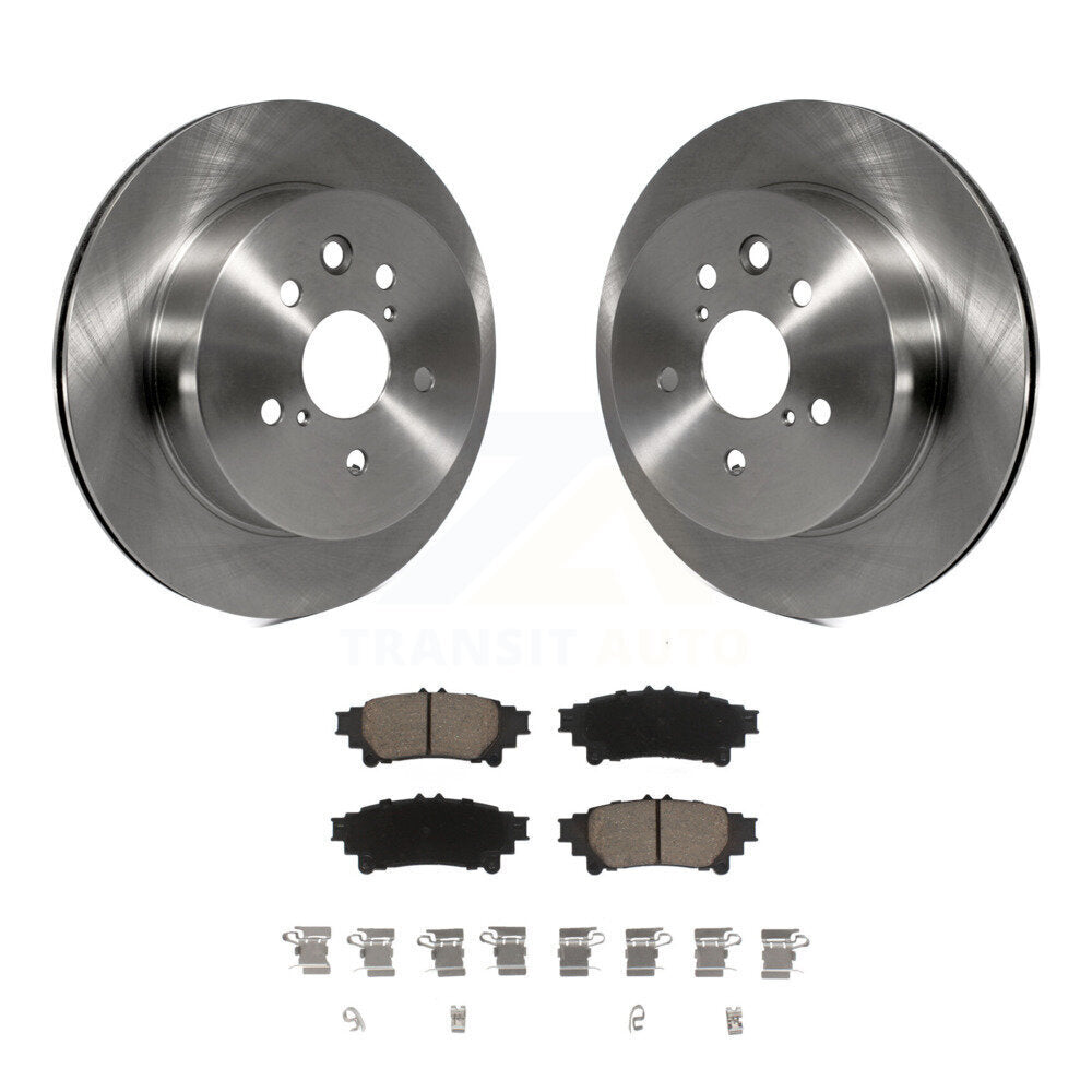 Disc Brake Rotors And Ceramic Pads Rear Kit For Lexus IS350 IS250