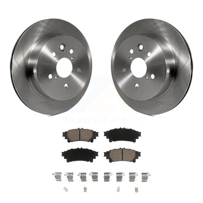 Disc Brake Rotors And Ceramic Pads Rear Kit For Lexus IS350 IS250