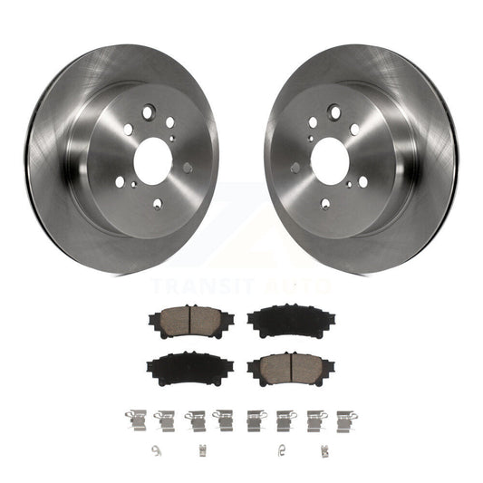 Disc Brake Rotors And Ceramic Pads Rear Kit For Lexus IS350 IS250