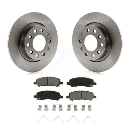 Disc Brake Rotors And Ceramic Pads Rear Kit For 2013-2016 Dodge Dart