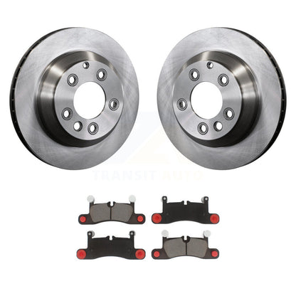 Disc Brake Rotor And Ceramic Pad Rear Kit For Volkswagen Touareg Porsche Cayenne