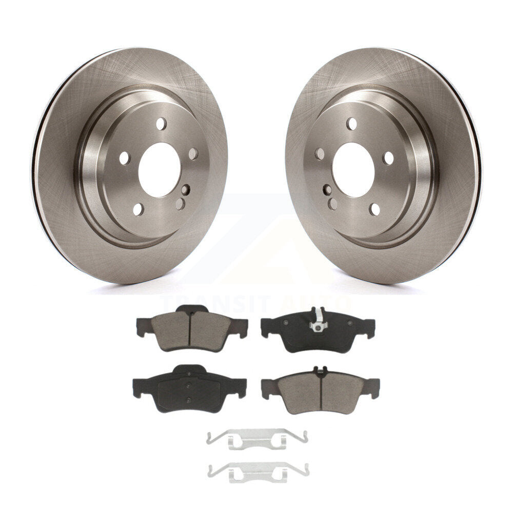 Disc Brake Rotors Ceramic Pad Rear Kit For 2003-2006 Mercedes-Benz S430 S500 AWD