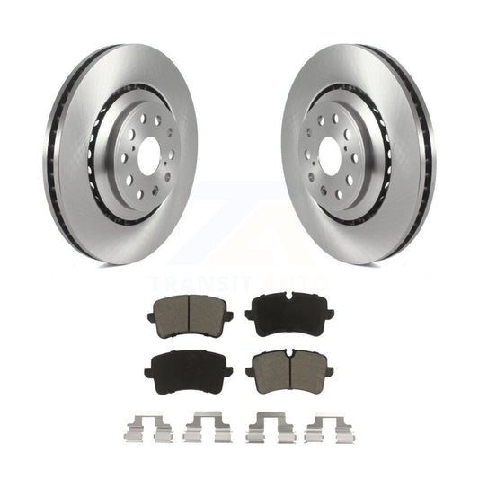 Disc Brake Rotors And Ceramic Pads Rear Kit For Audi S6 S7 A8 Quattro S8
