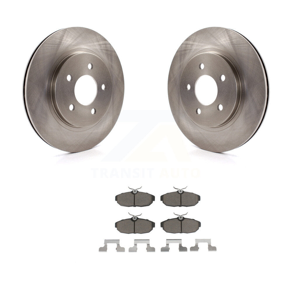 Disc Brake Rotors And Ceramic Pads Rear Kit For Ford Mustang
