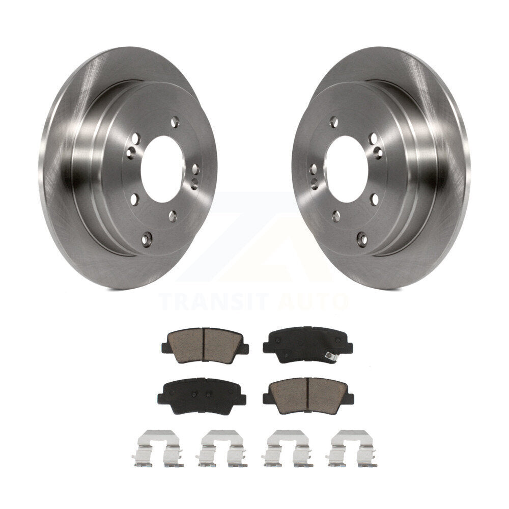 Disc Brake Rotors And Ceramic Pads Rear Kit For Kia Amanti Hyundai Azera