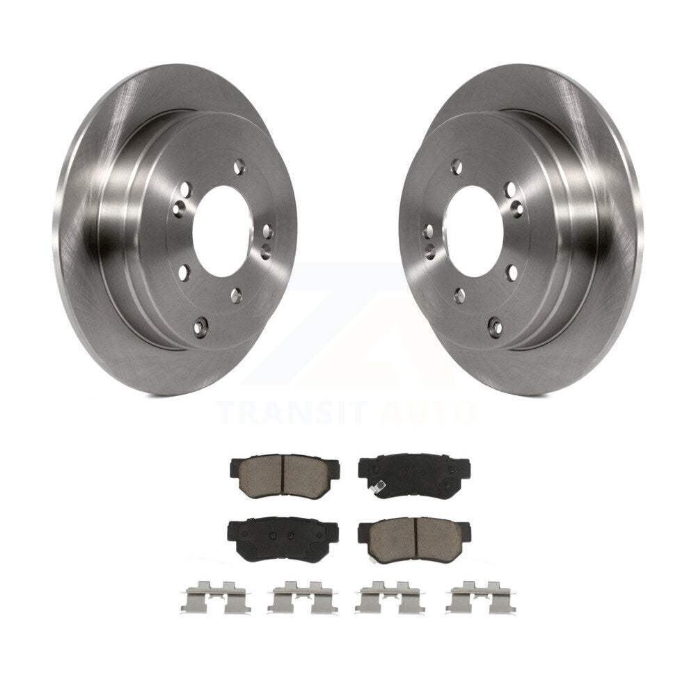 Disc Brake Rotors And Ceramic Pads Rear Kit For Hyundai Azera