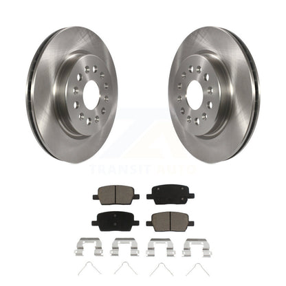 Brake Rotors Ceramic Pad Rear Kit For Chevrolet Cadillac XT5 Traverse GMC Acadia
