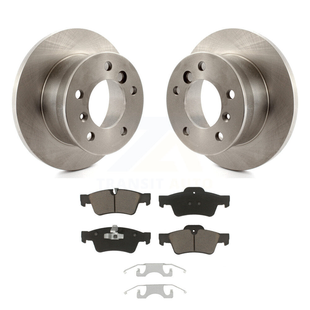 Disc Brake Rotors And Ceramic Pads Rear Kit For Mercedes-Benz G55 AMG