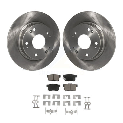 Disc Brake Rotors And Ceramic Pads Rear Kit For Honda Civic Acura CSX ILX
