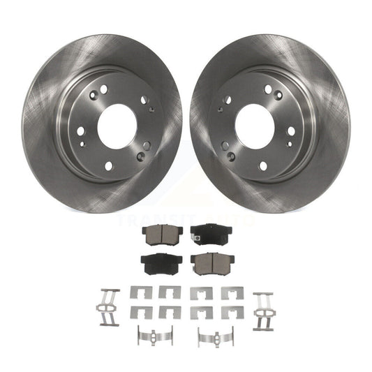 Disc Brake Rotors And Ceramic Pads Rear Kit For Honda Civic Acura CSX ILX