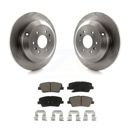 Disc Brake Rotors And Ceramic Pads Rear Kit For 2009-2011 Kia Borrego
