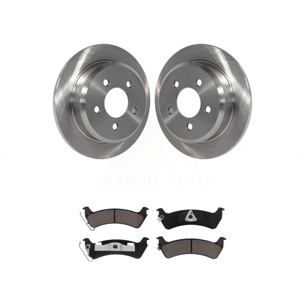 Disc Brake Rotors And Ceramic Pads Rear Kit For Jeep Grand Cherokee