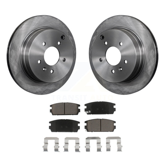 Brake Rotors & Ceramic Pad Rear Kit For Chevrolet Equinox Pontiac Torrent Saturn