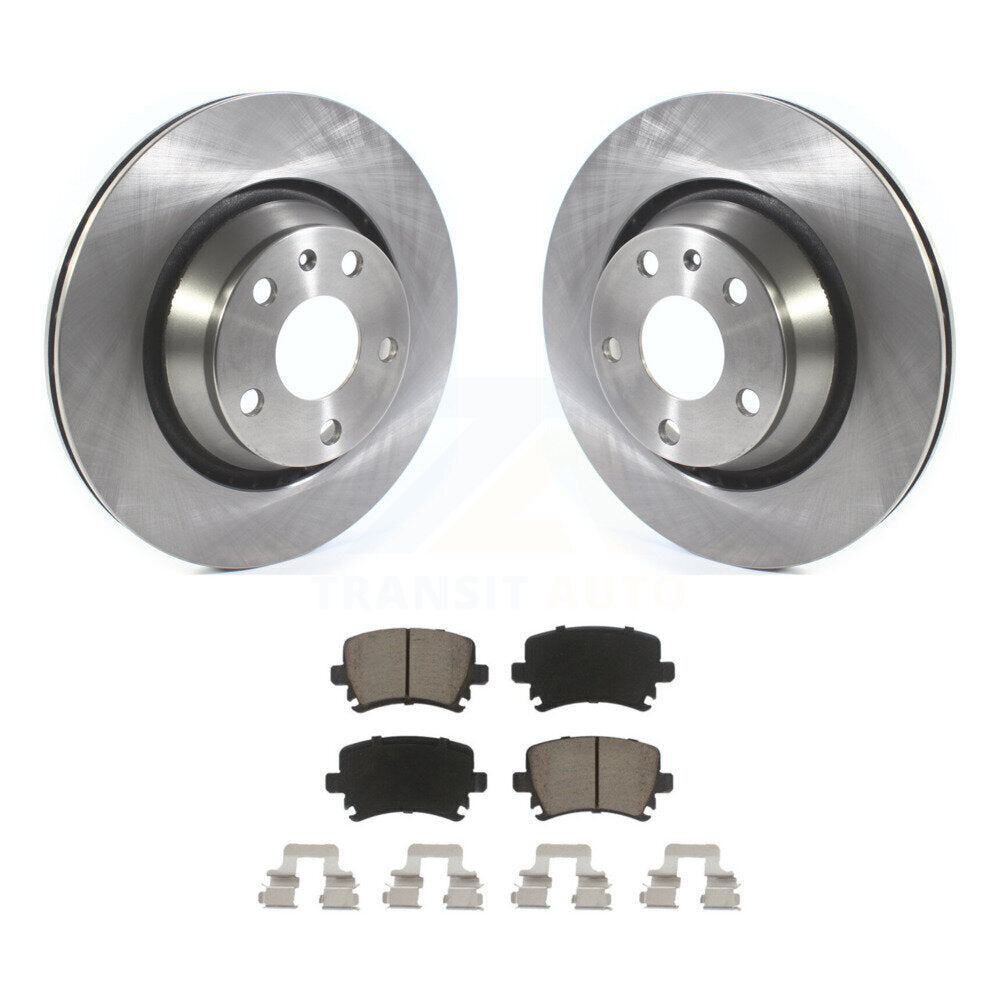 Disc Brake Rotors And Ceramic Pads Rear Kit For Audi TT Quattro TTS RS