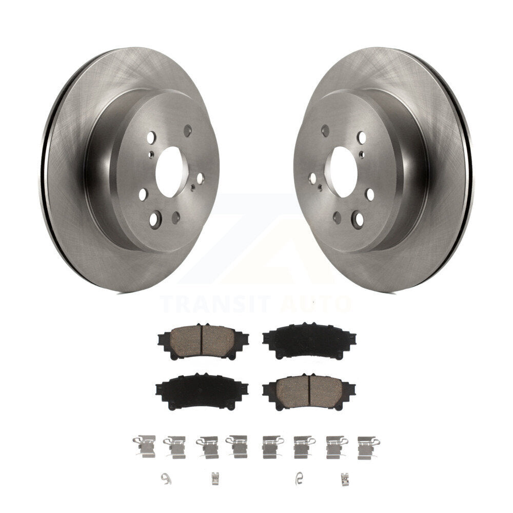 Brake Rotors Ceramic Pad Rear Kit For Lexus IS300 IS350 GS350 RC350 RC300 IS200t