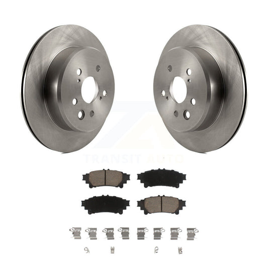 Brake Rotors Ceramic Pad Rear Kit For Lexus IS300 IS350 GS350 RC350 RC300 IS200t