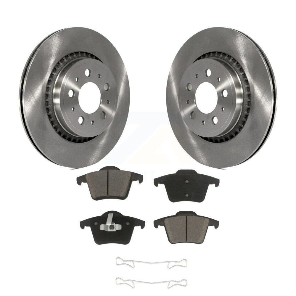Disc Brake Rotors And Ceramic Pads Rear Kit For 2003-2014 Volvo XC90