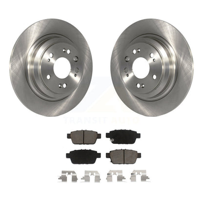 Disc Brake Rotors And Ceramic Pads Rear Kit For 2009-2014 Acura TL