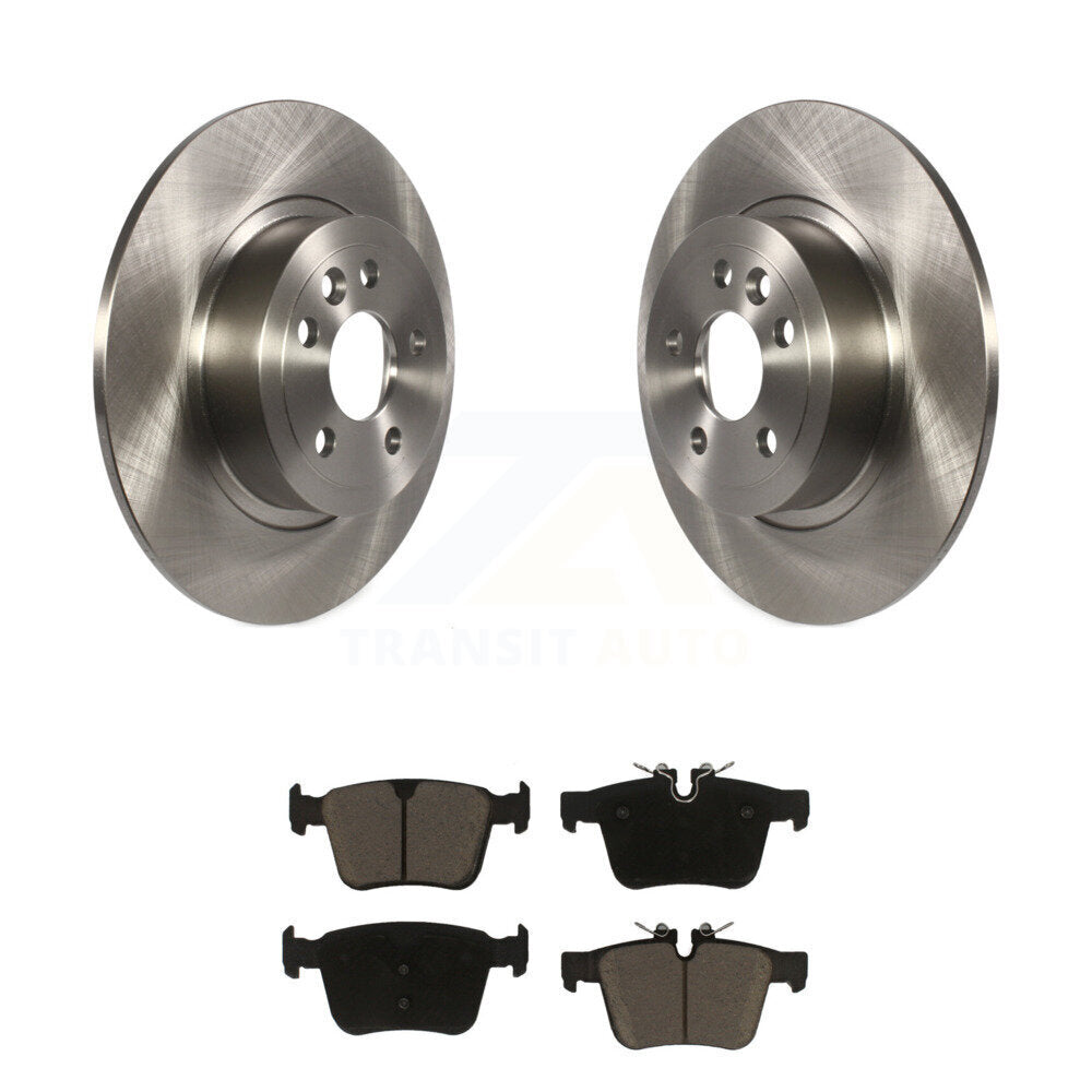 Disc Brake Rotors And Ceramic Pad Rear Kit For 2016-2019 Land Rover Range Evoque