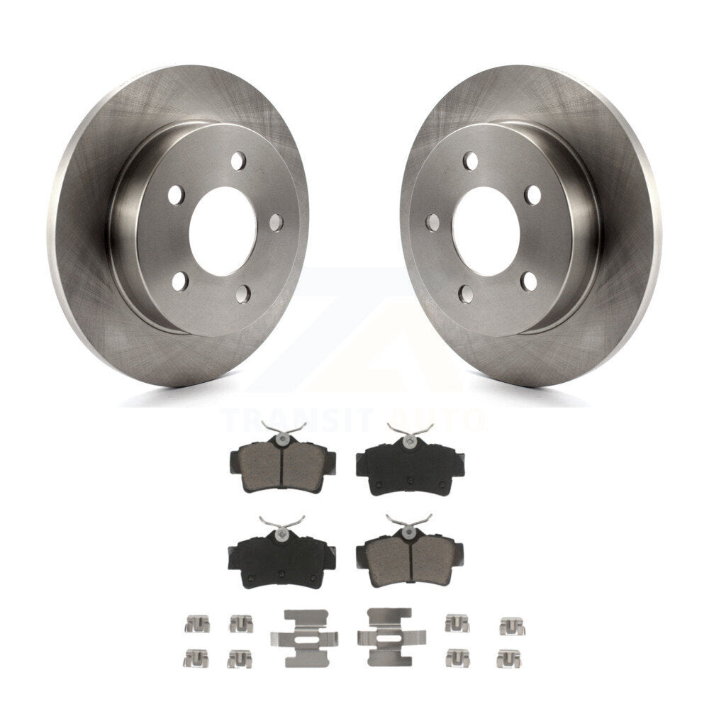 Disc Brake Rotors And Ceramic Pads Rear Kit For Ford Mustang
