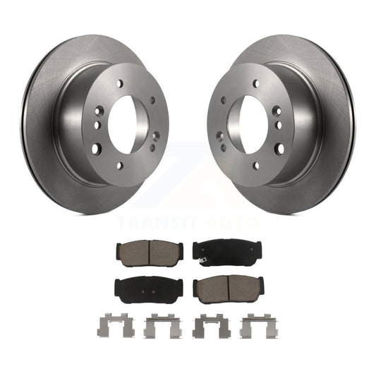 Disc Brake Rotors And Ceramic Pads Rear Kit For 2003-2006 Kia Sorento