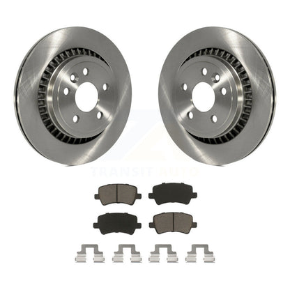 Disc Brake Rotors And Ceramic Pads Rear Kit For 2010-2017 Volvo XC60