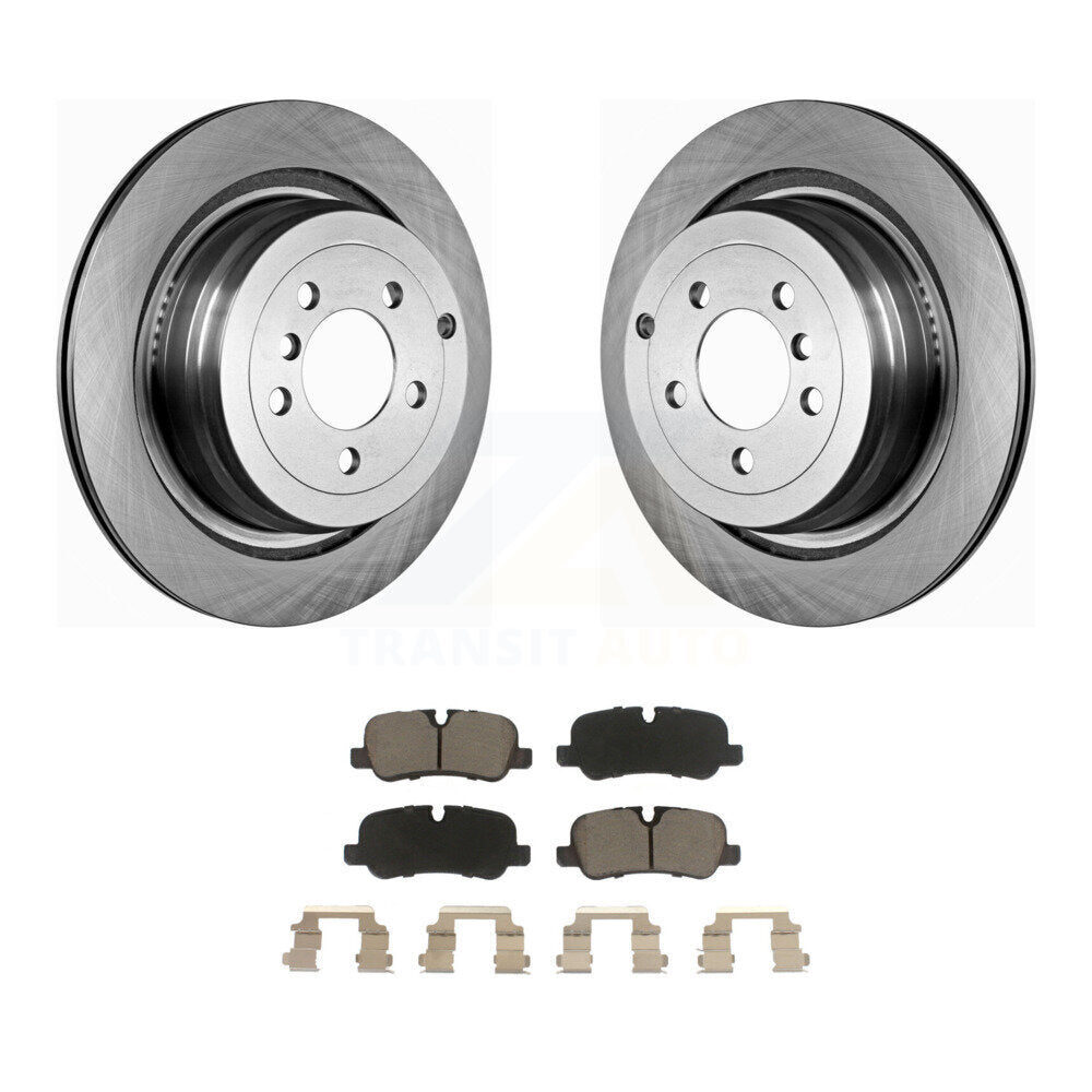 Disc Brake Rotors And Ceramic Pads Rear Kit For Land Rover Range