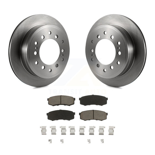 Brake Rotor And Ceramic Pad Rear Kit For Toyota 4Runner FJ Cruiser Sequoia Lexus
