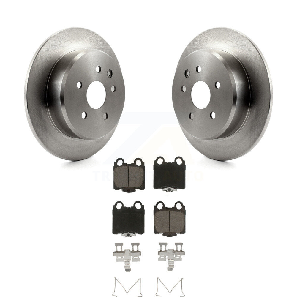 Disc Brake Rotors & Ceramic Pad Rear Kit For Lexus SC430 IS300 GS300 GS400 GS430
