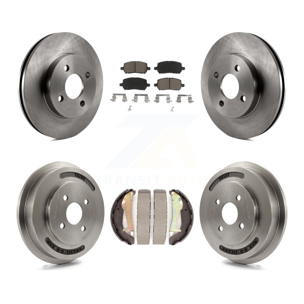Disc Brake Rotor Ceramic Pad Drum Front Rear Kit For Chevrolet Cobalt Pontiac G5
