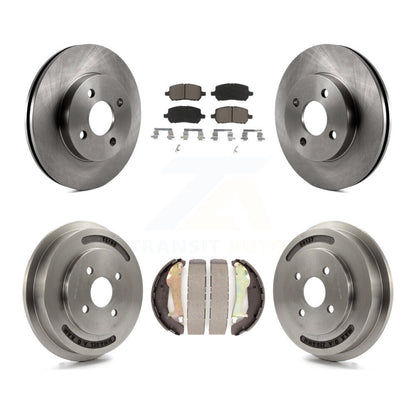Disc Brake Rotor Ceramic Pad Drum Front Rear Kit For Chevrolet Cobalt Pontiac G5