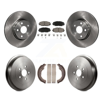 Disc Brake Rotors Ceramic Pads And Drum Front Rear Kit For Toyota Corolla