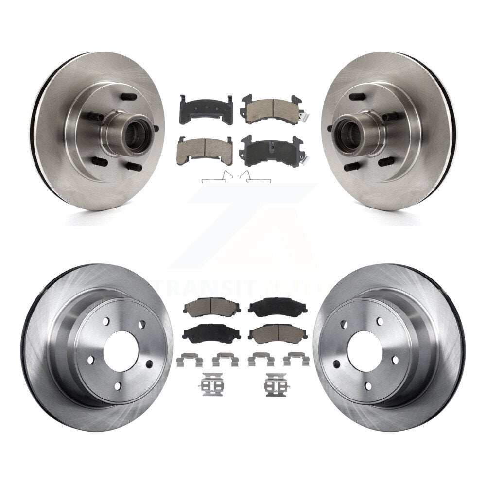 Brake Rotor Ceramic Pad Front Rear Kit For Chevrolet S10 GMC Blazer Jimmy Sonoma