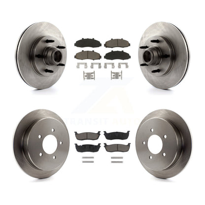 Disc Brake Rotors And Ceramic Pads Front Rear Kit For Ford F-150