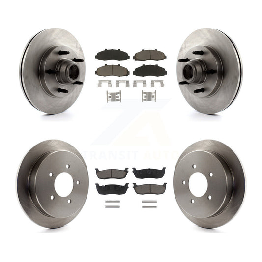Disc Brake Rotors And Ceramic Pads Front Rear Kit For Ford F-150