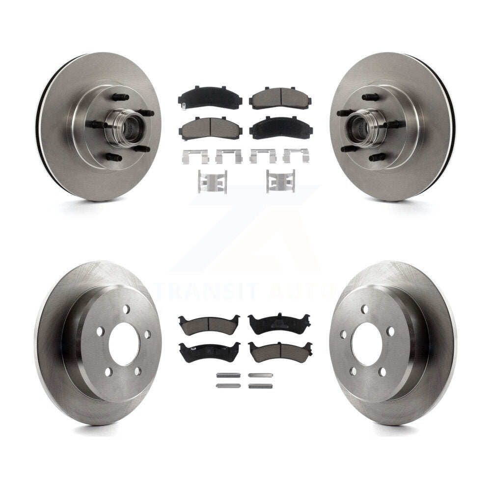 Disc Brake Rotor And Ceramic Pad Front Rear Kit For Ford Ranger Explorer Mercury