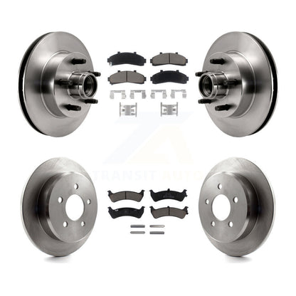 Disc Brake Rotors And Ceramic Pads Front Rear Kit For Ford Ranger