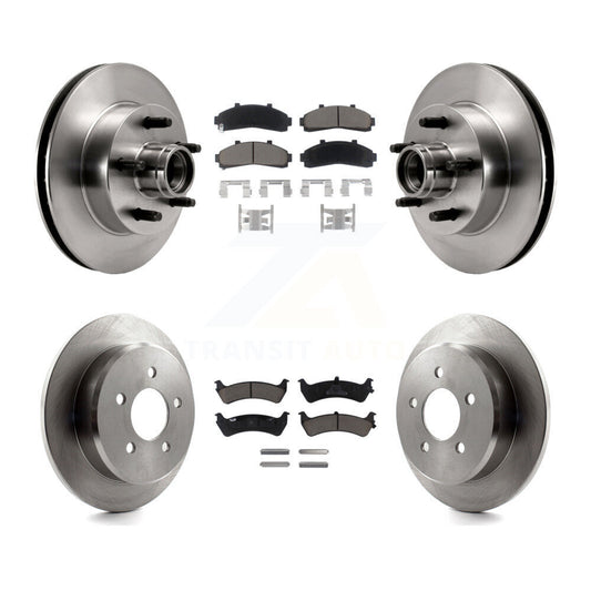 Disc Brake Rotors And Ceramic Pads Front Rear Kit For Ford Ranger