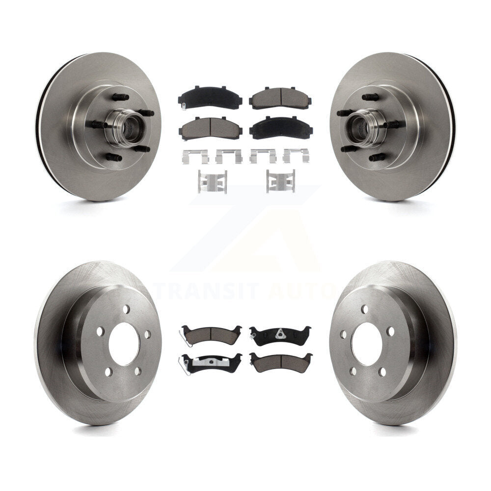 Brake Rotors Ceramic Pad Front Rear Kit For 2001 Ford Explorer RWD From 01 02