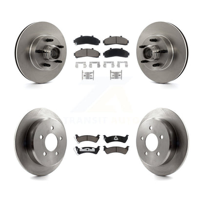 Brake Rotors Ceramic Pad Front Rear Kit For 2001 Ford Explorer RWD From 01 02