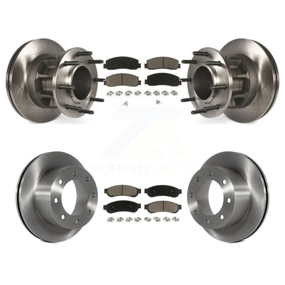 Brake Rotor & Ceramic Pad Front Rear Kit For 2011-2012 Ford F-250 Super Duty RWD