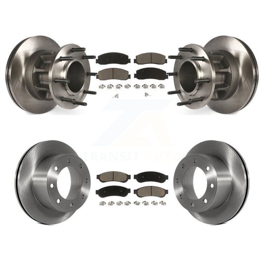 Brake Rotor & Ceramic Pad Front Rear Kit For 2011-2012 Ford F-250 Super Duty RWD
