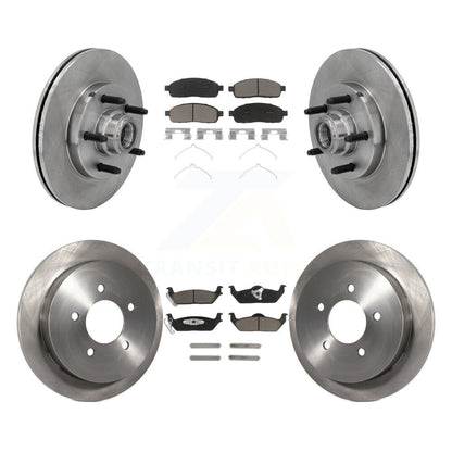 Disc Brake Rotors And Ceramic Pads Front Rear Kit For 2004 Ford F-150 RWD