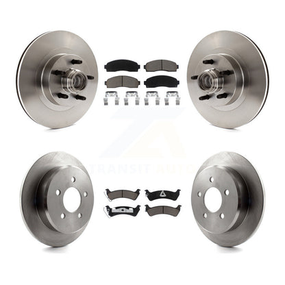 Disc Brake Rotor And Ceramic Pad Front Rear Kit For Ford Explorer Sport Trac RWD