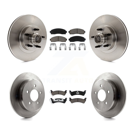 Disc Brake Rotor And Ceramic Pad Front Rear Kit For Ford Explorer Sport Trac RWD