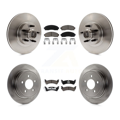Disc Brake Rotor And Ceramic Pad Front Rear Kit For Ford Explorer Sport Trac RWD
