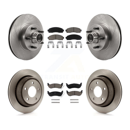 Disc Brake Rotors And Ceramic Pads Front Rear Kit For 2010-2011 Ford Ranger RWD